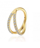 Piercing Titanium  Argola Braga Dupla (2 lados)