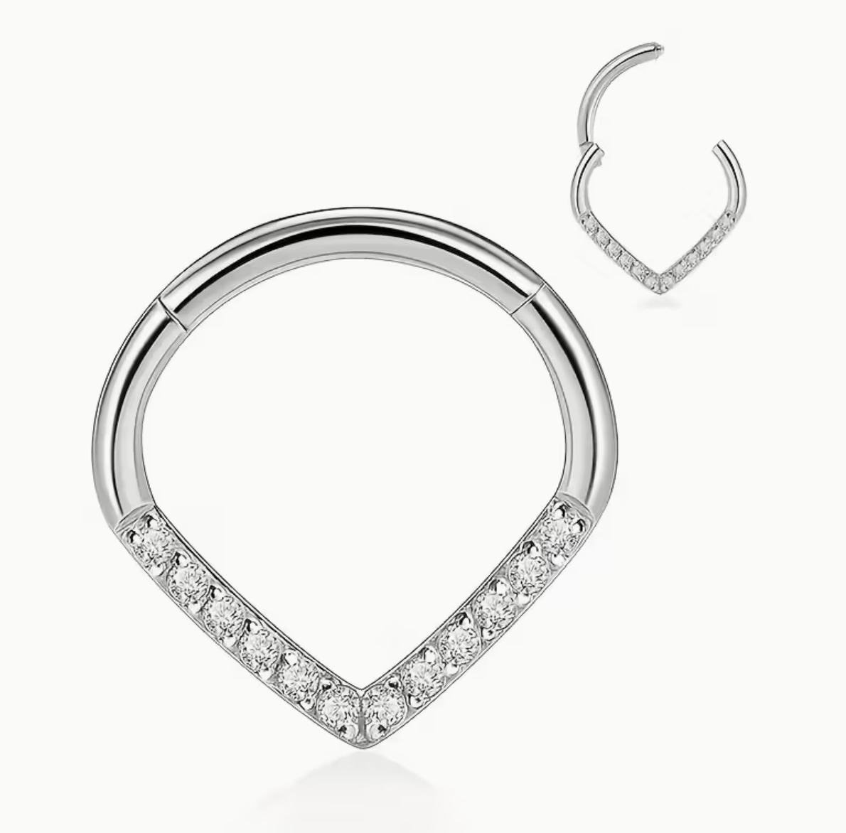 Argola Vitoria CZ - Titanium