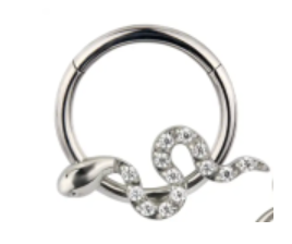Piercing Argola BASIC Daith e Septo - Cobrinha