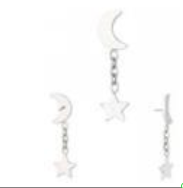 Piercing  BASIC Pontos de Luz c/ Pendentes