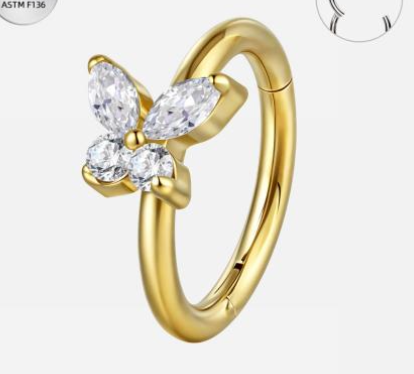 Argola Simples Borboleta