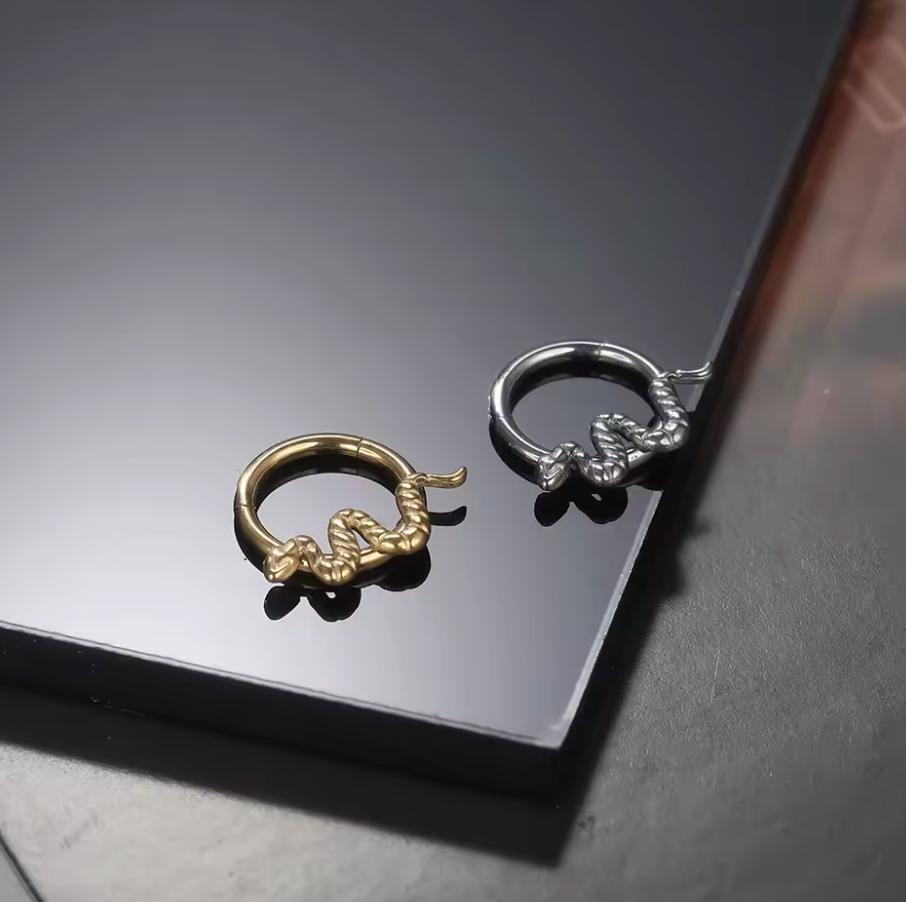 Piercing Argola BASIC Daith e Septo - Cobrinha