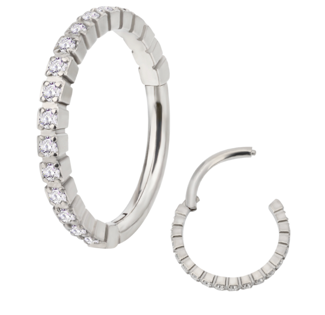 Argola Madri - Corte quadrado - Titanium