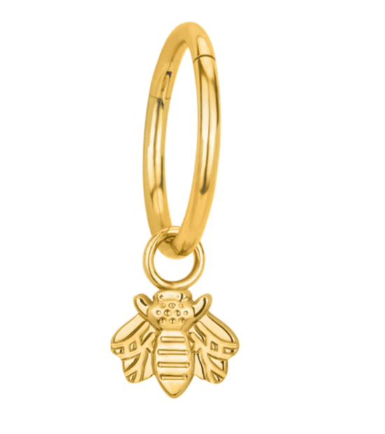 Argola Pendente Bee - Titanium