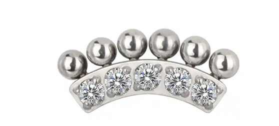 Labret Curve Esferas - Titanium