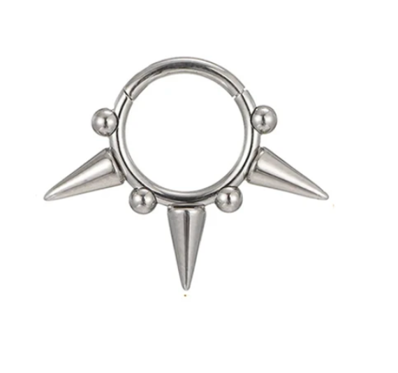 Argola Spike - Titanium