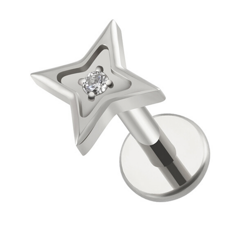 Piercing Diamante Monroe- Titanium