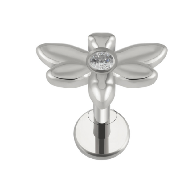 Piercing Libelula Cz - Titanium