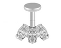 Piercing Marc Vertical CZ- Titanium