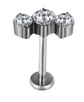 Piercing Mini Cascata 3 CZ - Titanium