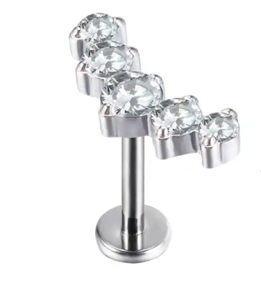 Piercing Cascata Marquise 5 CZ - Titanium