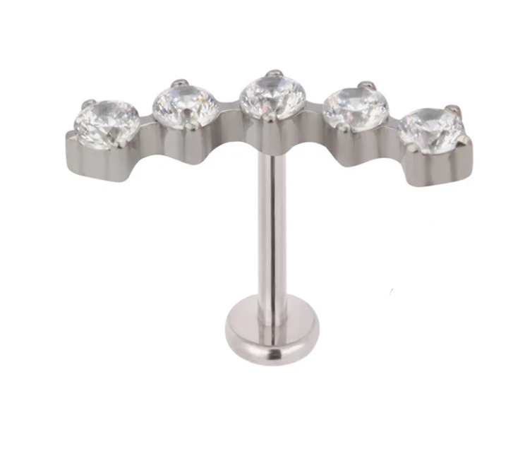 Labret Cascata Five #s - Titanium