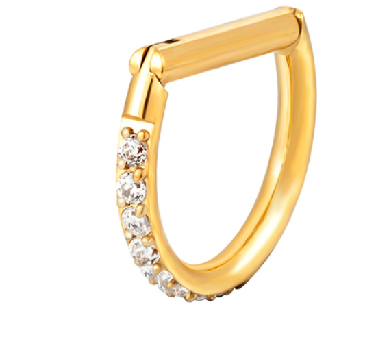 Argola em D - Titanium