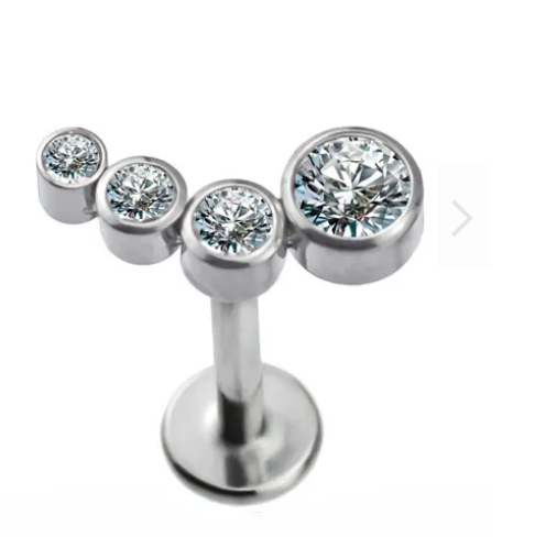 Labret Ponto de Luz Premium 4 - Titanium