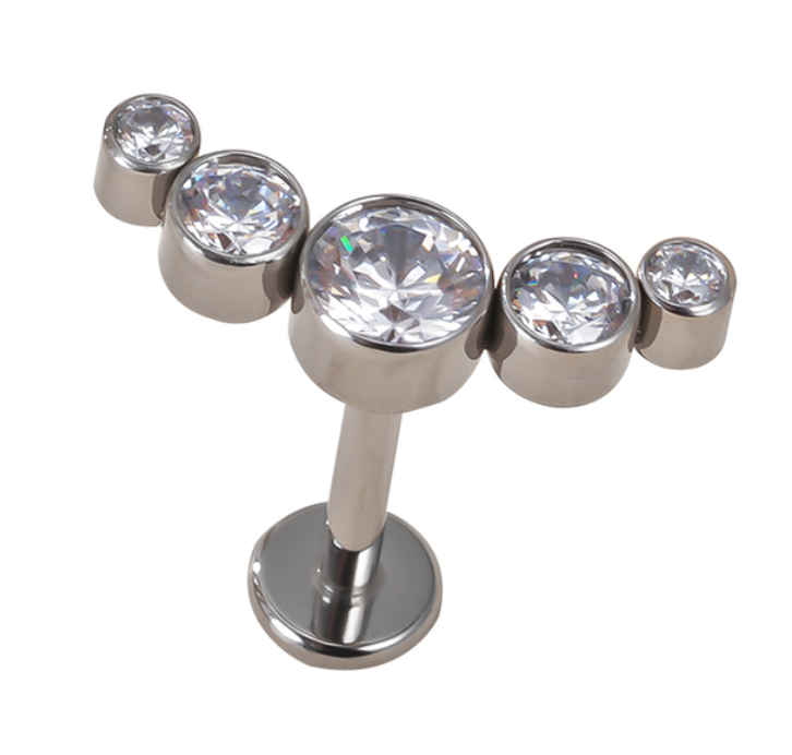 Labret Ponto de Luz Premium 5 - Titanium