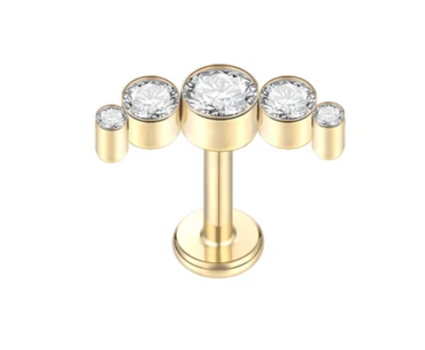 Labret Ponto de Luz Premium 5 - Titanium