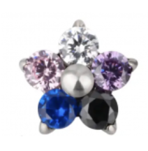 Piercing BASIC Flor Colorida
