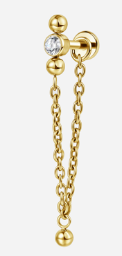 Piercing BASIC Ponto de Luz com Corrente