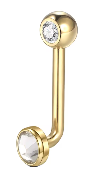 Piercing Umbigo Reto
