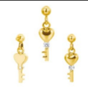 Piercing BASIC Titanium Chave Pendente