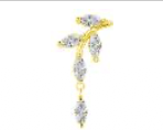 Piercing Titanium Raminho com Pendente