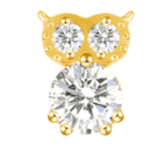 Piercing Titanium Labret Coruja | Linha Premium