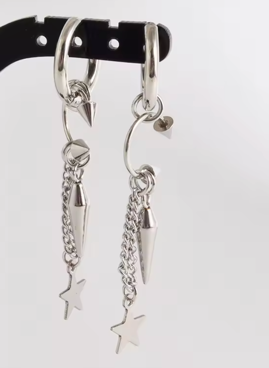 Piercing  Aço Cirúrgico Argola Brinco Vintage Punk | Linha Premium