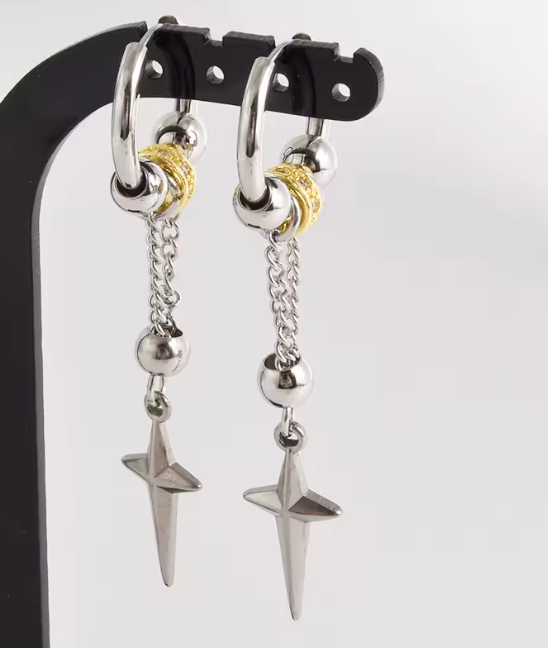 Piercing  Aço Cirúrgico Argola Brinco Vintage Punk | Linha Premium