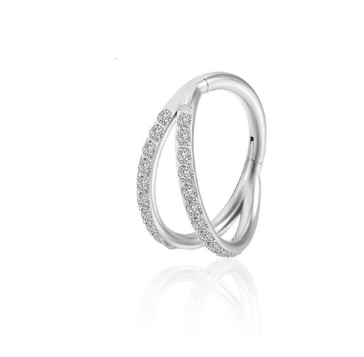 Argola Braga Dupla - Titanium