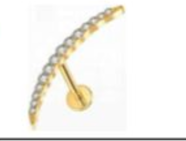 Piercing Titanium Labret Cascatas FourTeen | Linha Premium
