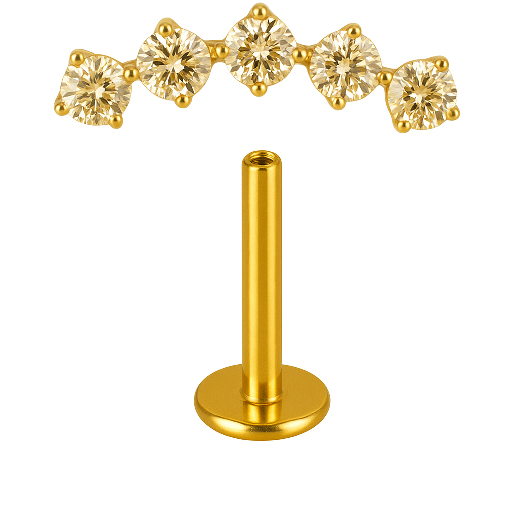 Labret Cascata Five #s - Titanium