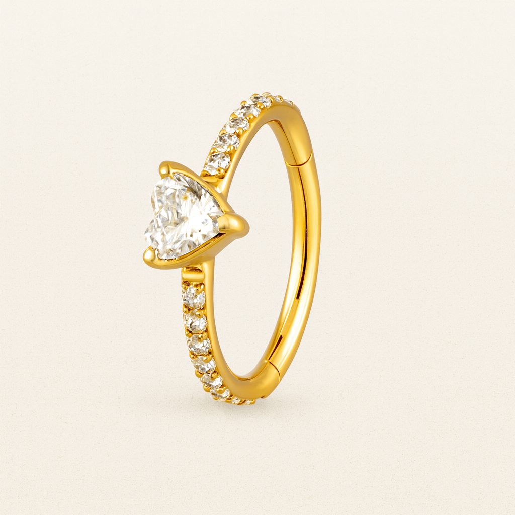 Piercing Titanium  Argola Cairo Coração