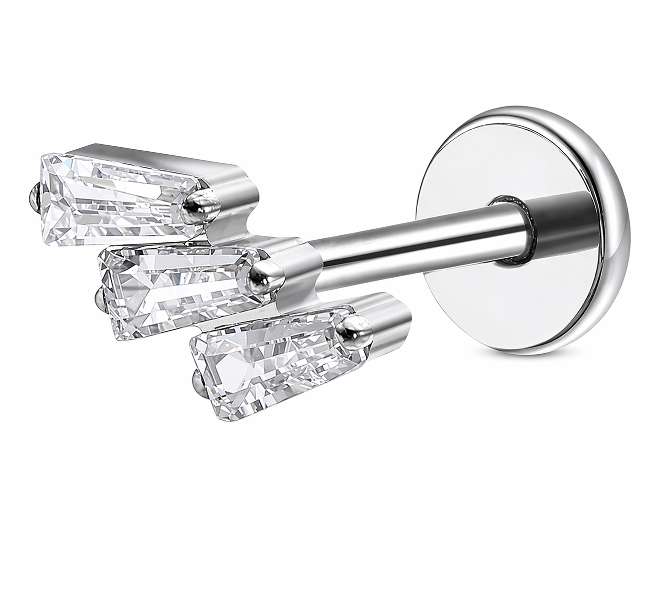 Piercing Titanium Retângulo de inclinação
