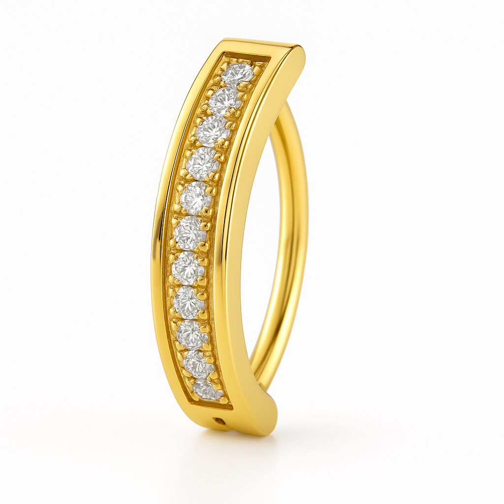 Piercing Umbigo - Boton CZ