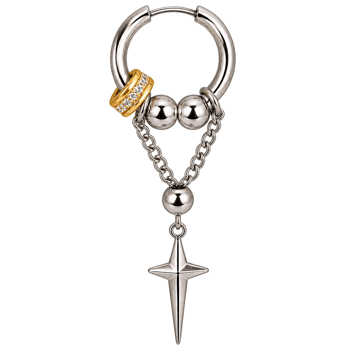 Piercing  Aço Cirúrgico Argola Brinco Vintage Punk | Linha Premium