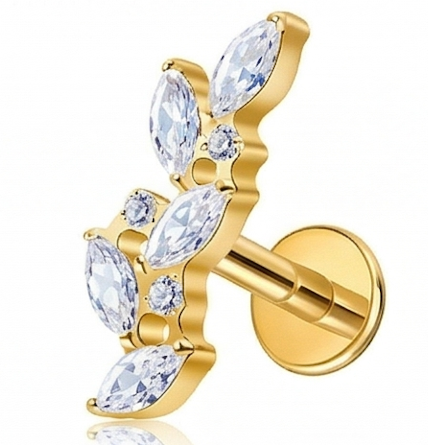 Piercing Titanium Primavera Luxo