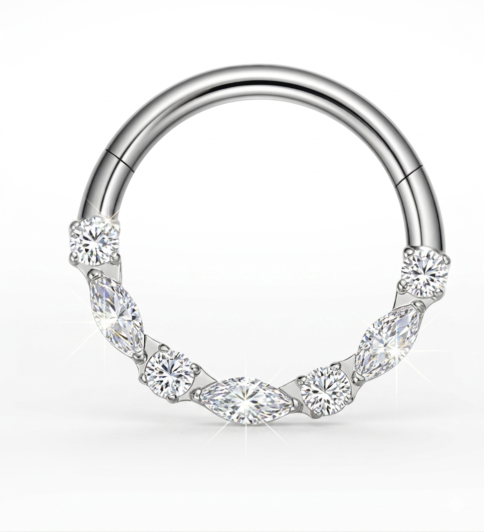 Piercing Argola Daith e Septo Damasco 10mm