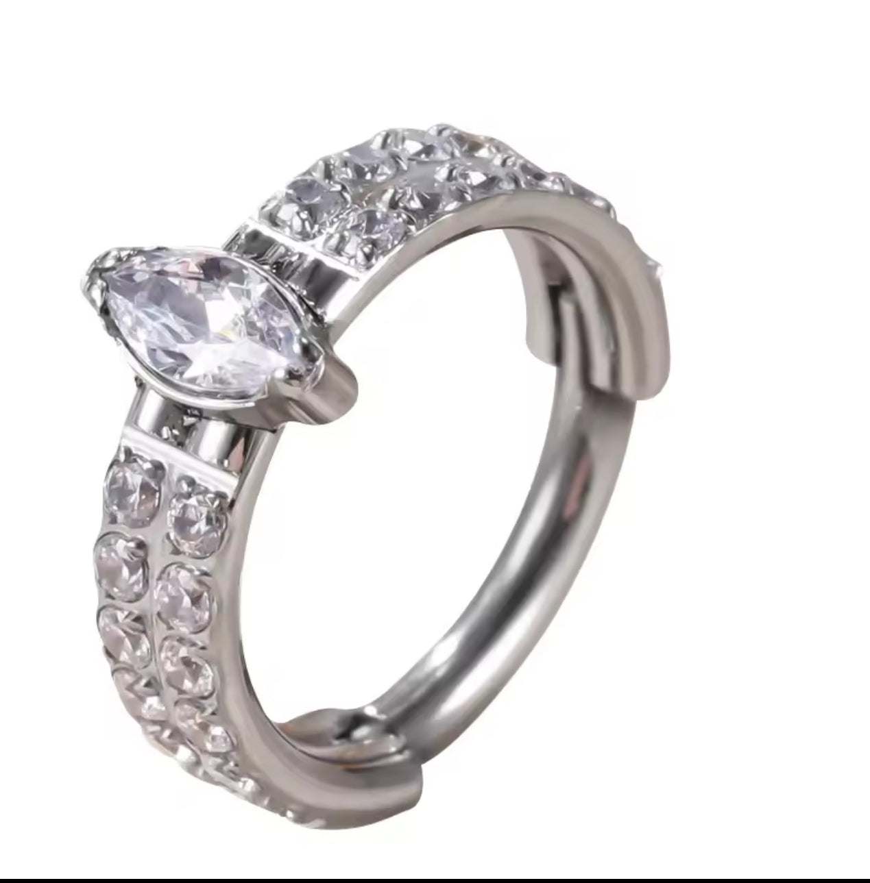 Piercing Titanium  Argola Pingo Luanda Dupla