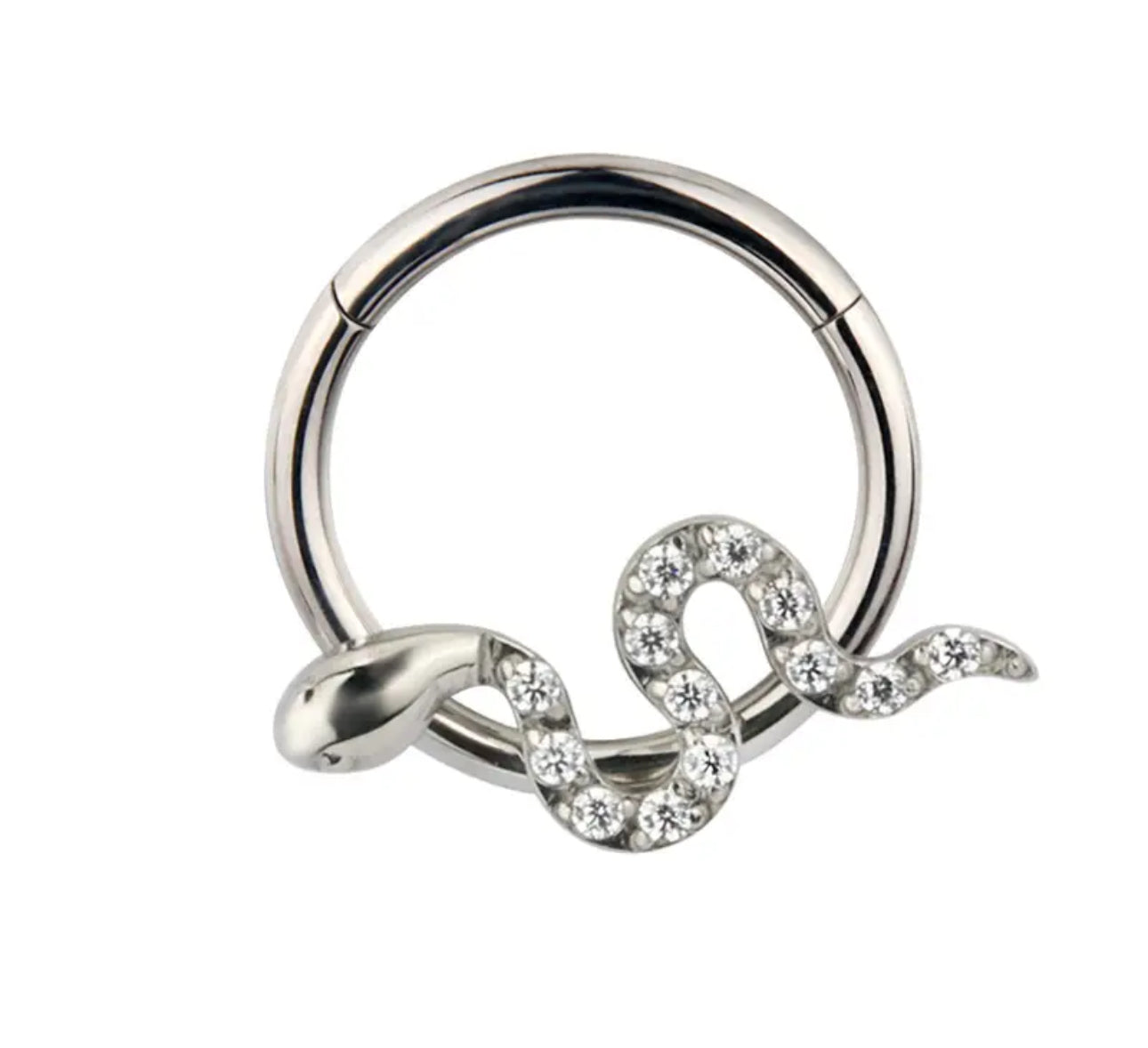 Argola Cobra Shine - Titanium