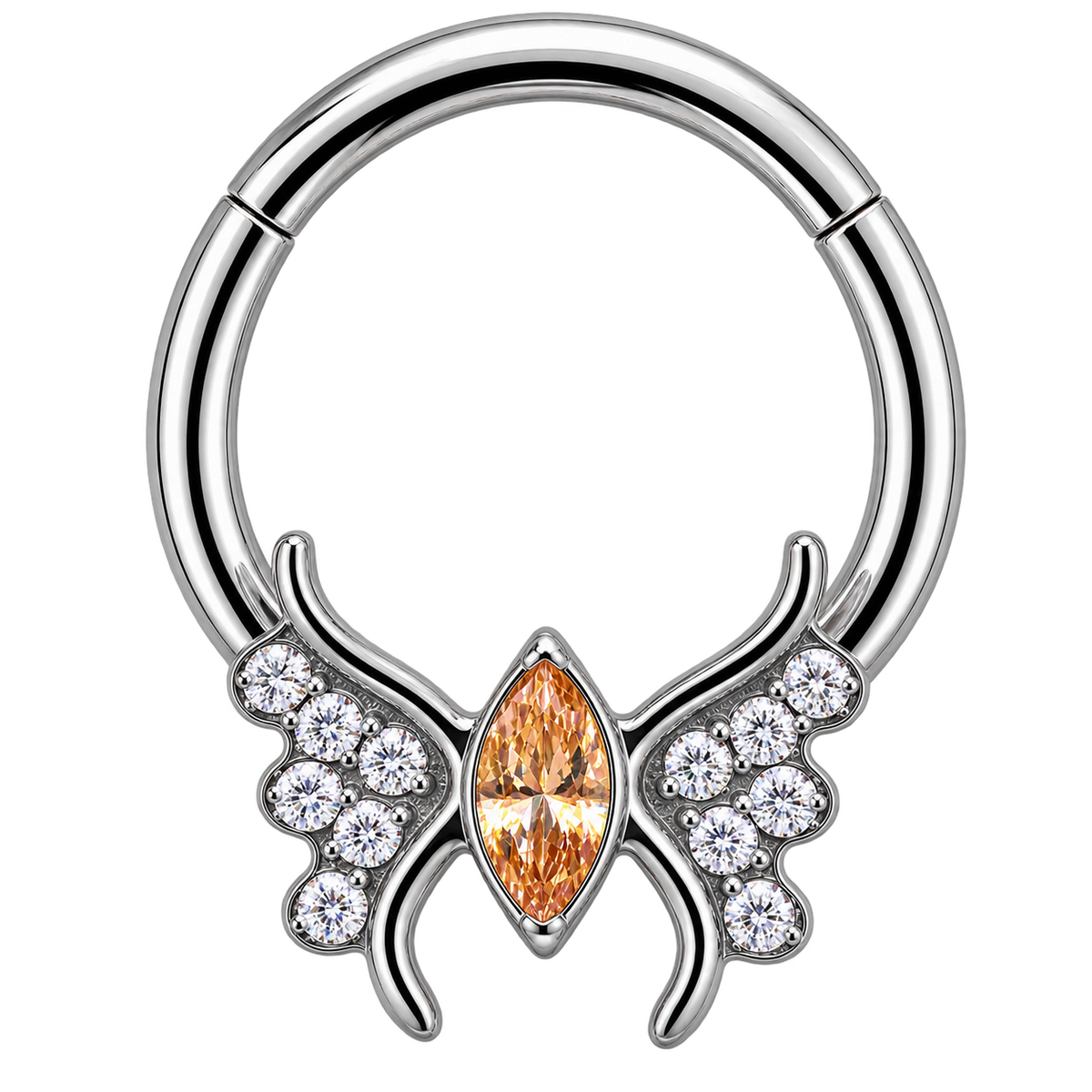 Piercing Argola BASIC Daith e Septo - Borboleta