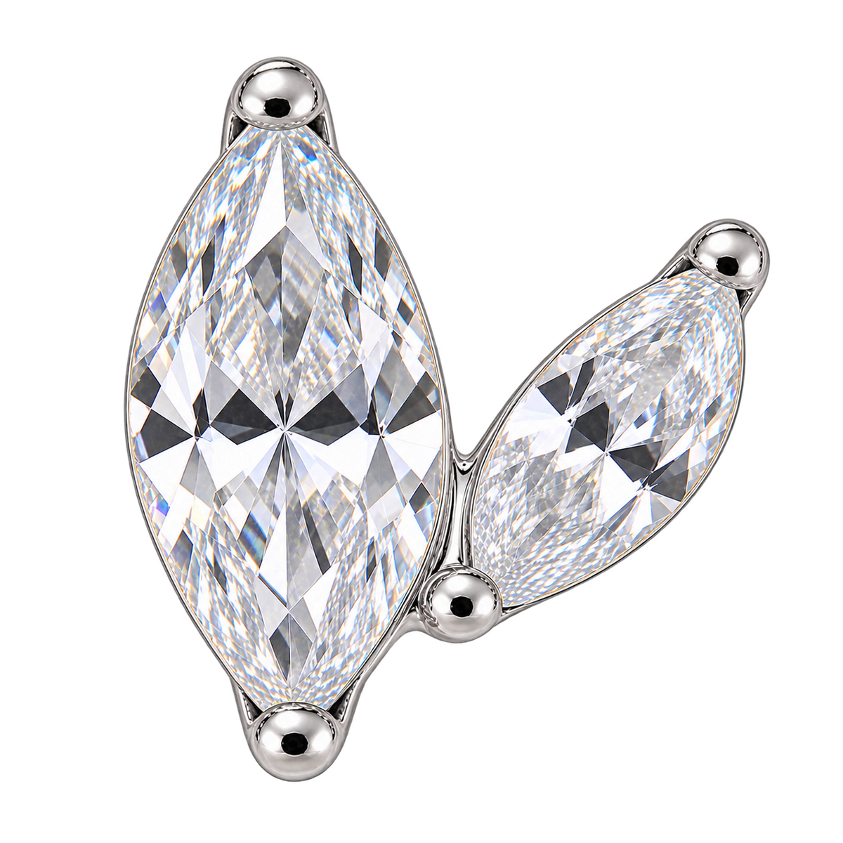 Piercing Titanium Labret Asas 2 | Linha Premium