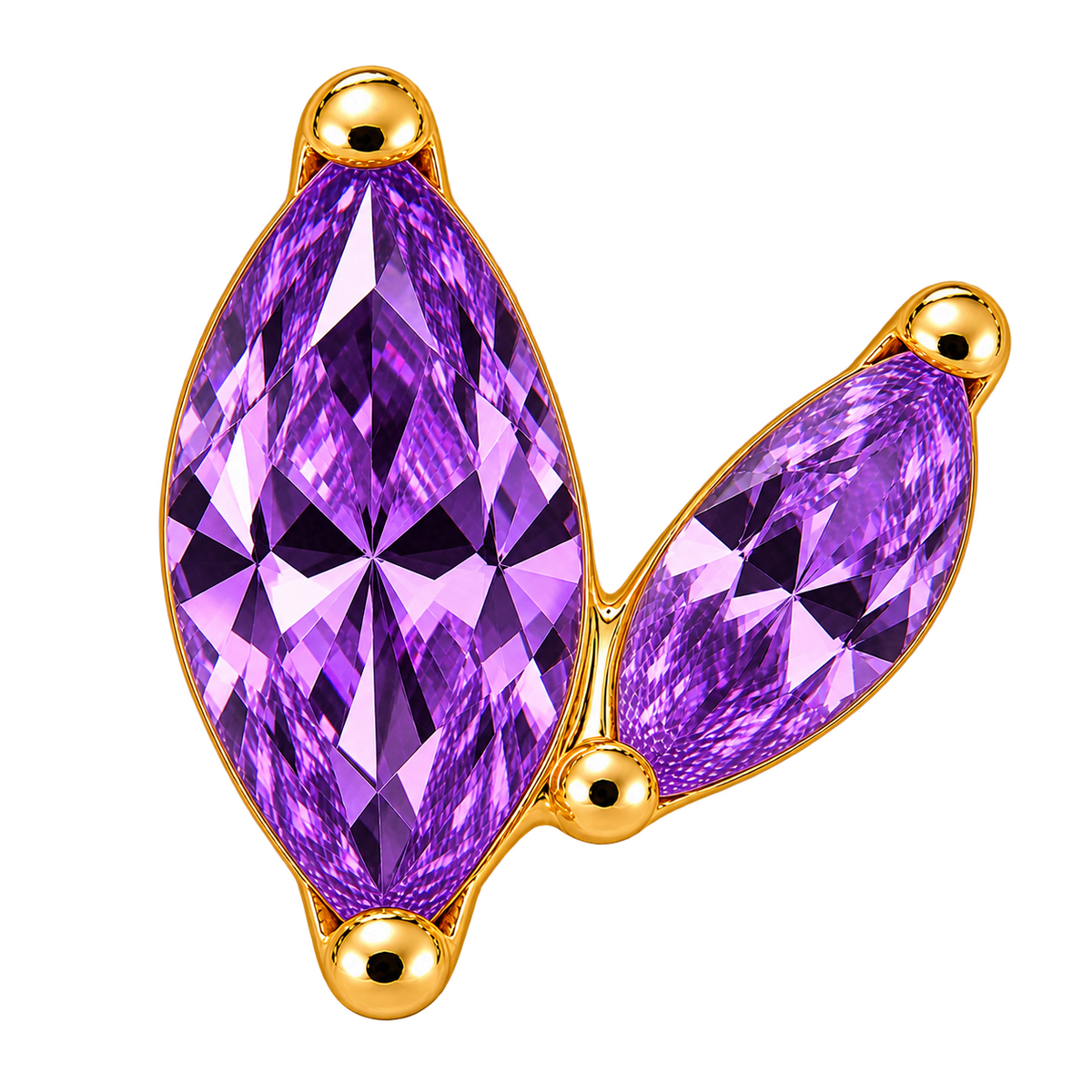Piercing Titanium Labret Asas 2 | Linha Premium