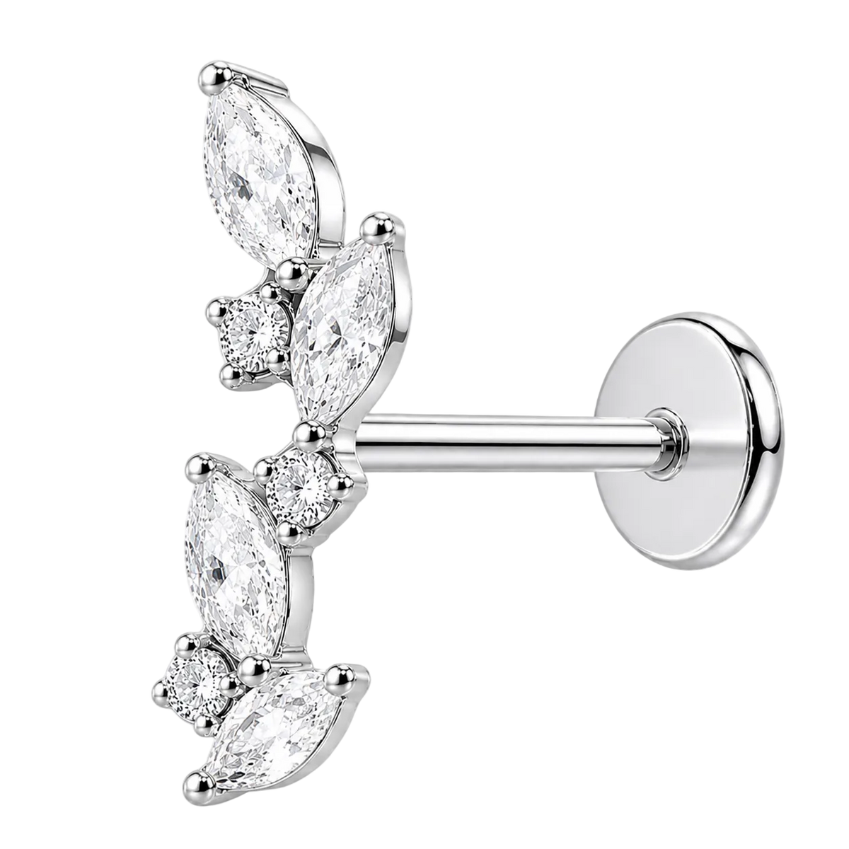 Piercing Titanium Labret Autumn Esquerda 4cz | Linha Premium