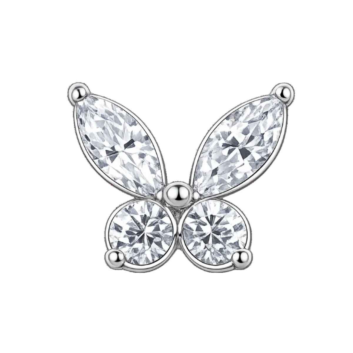 Piercing Titanium Labret Borboletinha Mini | Linha Premium