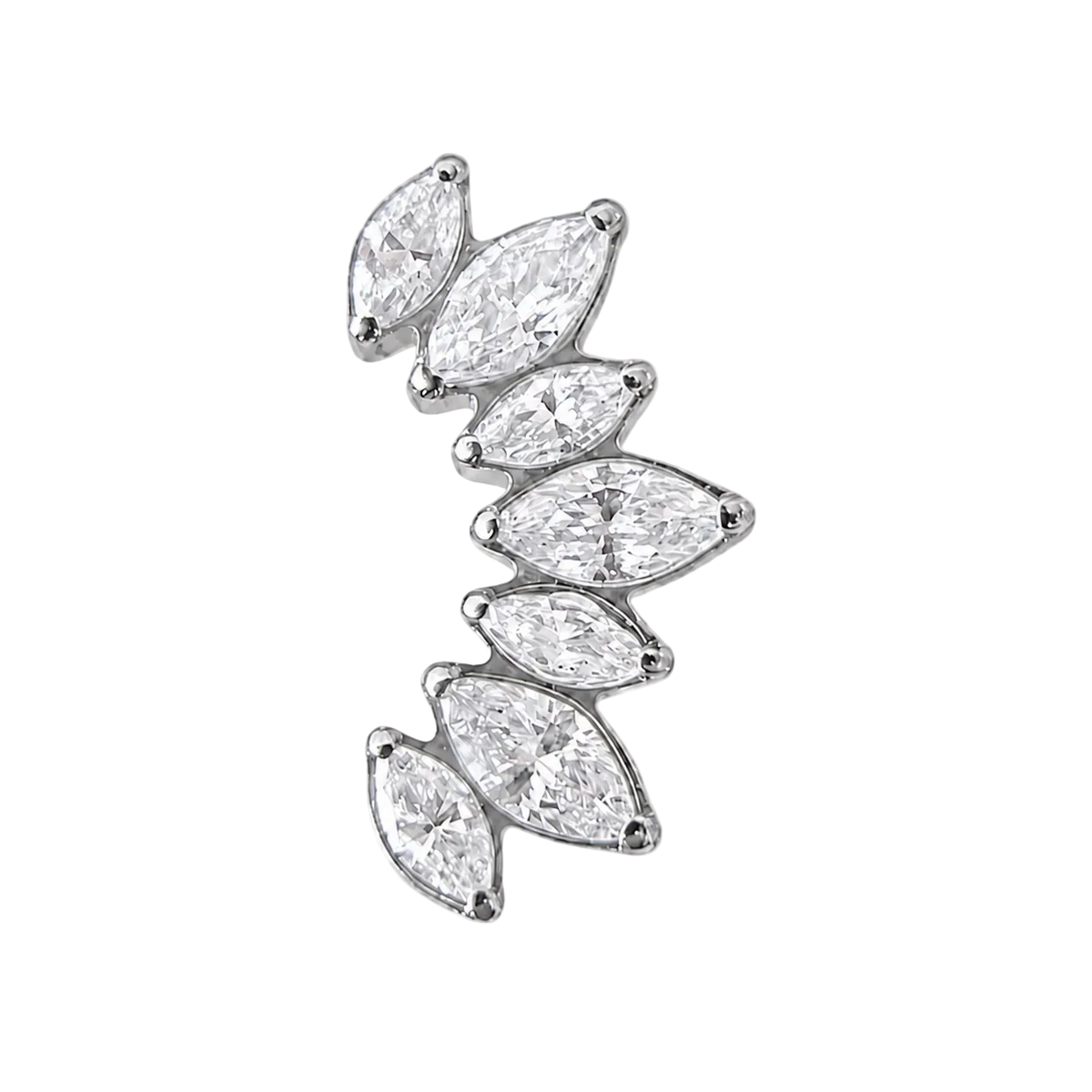 Piercing Titanium Labret Cascata Master 7cz | Linha Premium