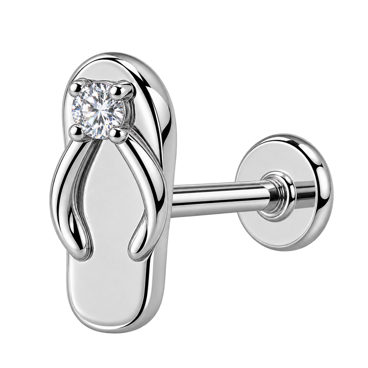 Piercing Titanium Labret Chinelo Havaiana | Linha Essencial