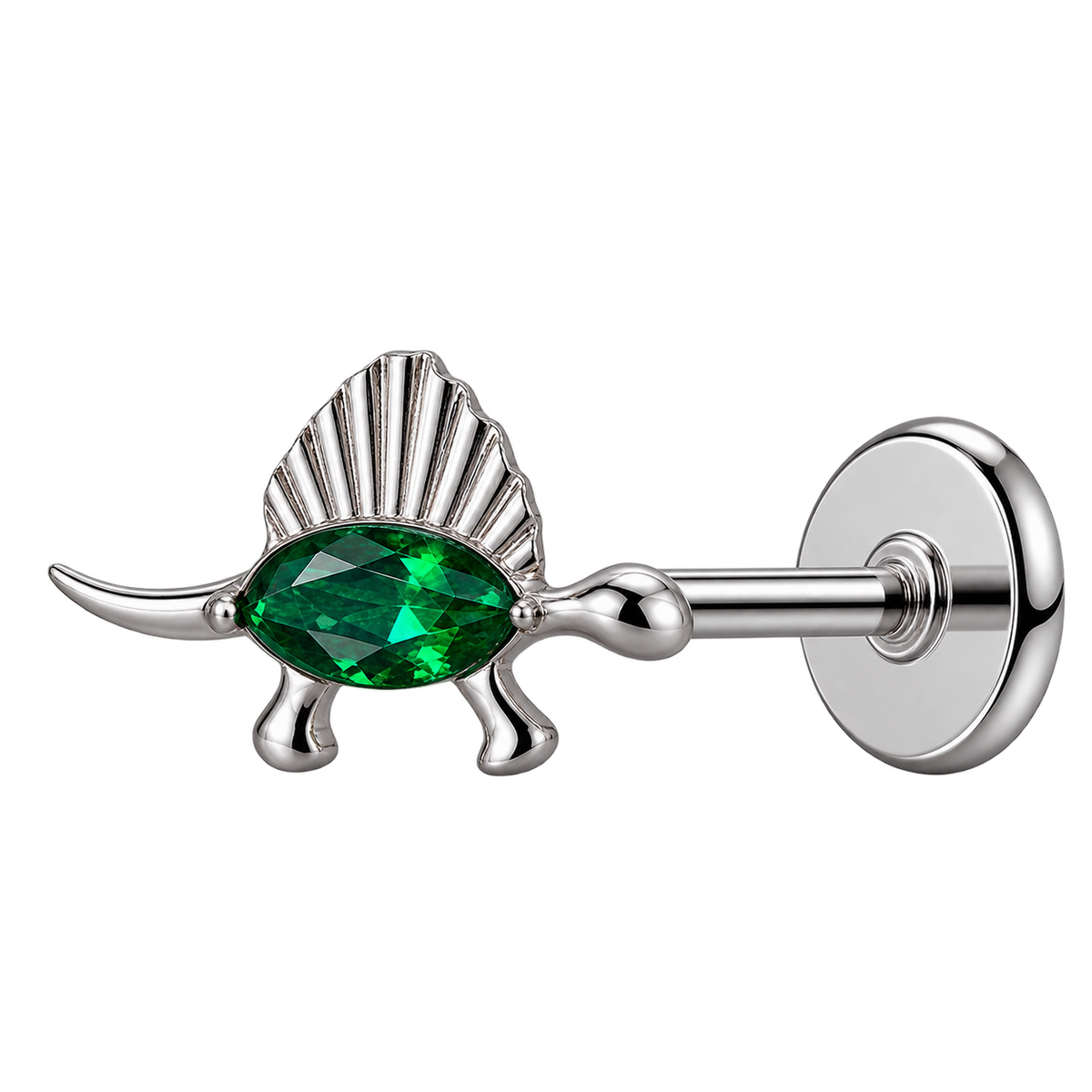 Piercing Titanium Labret Dinossauro | Linha Essencial