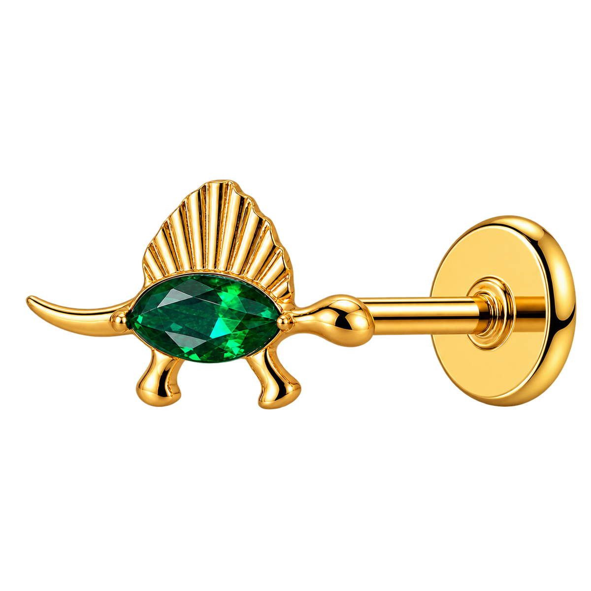 Piercing Titanium Labret Dinossauro | Linha Essencial