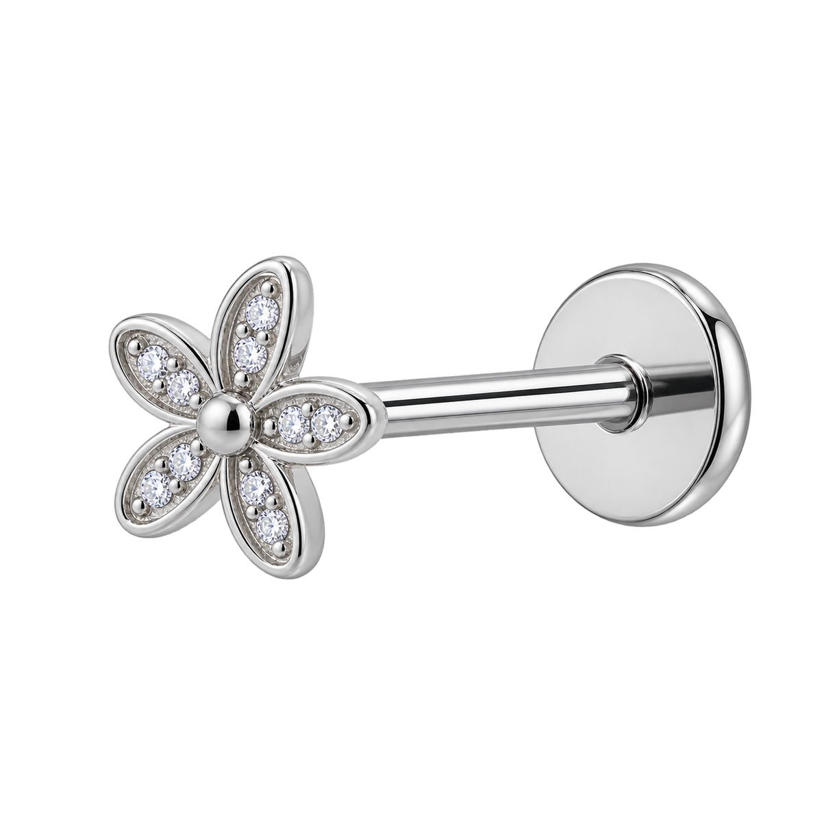 Piercing Titanium Labret Flor 5 | Linha Essencial