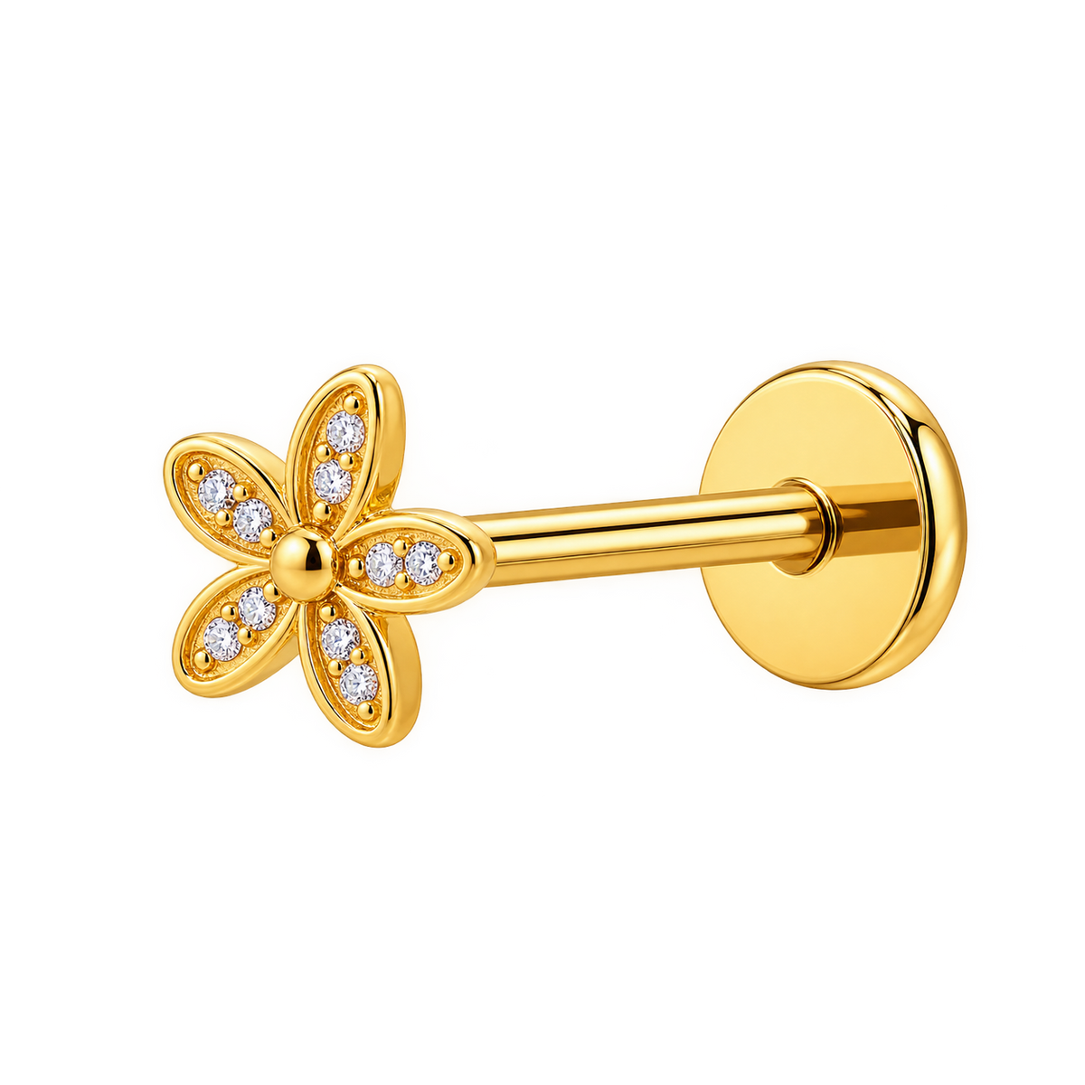 Piercing Titanium Labret Flor 5 | Linha Essencial